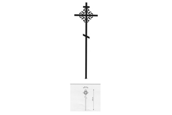 Крест из металла на могилу «Глория»