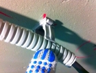 Затягивание кабеля/провода сеч. до 4-6 мм2 в ПВХ трубы, каждый последующий