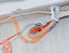 Затягивание слаботочного провода (компьютер /телефон /охранка /телевидение /видеонаблюдение) в ПВХ трубы, каждый провод