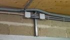Затягивание кабеля/провода сеч. до 2,5 мм2 в ПВХ трубы, первый