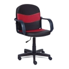 Кресло для персонала BAGGI черный+бордо