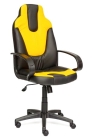 Игровое кресло NEO (1) кож/зам, черный/желтый