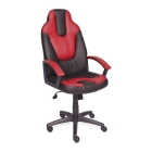 Игровое кресло NEO (2) кож/зам, черный+бордо