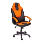 Игровое кресло NEO (2) кож/зам, черный+оранжевый