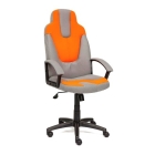Игровое кресло NEO (3) ткань, серый+оранжевый