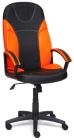 Игровое кресло TWISTER кож/зам, черный/оранжевый
