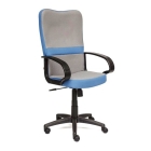 Кресло для руководителя СН757 ткань, серый/синий