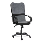Кресло для руководителя СН757 ткань, серый/черный