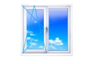 Двустворчатое окно Rehau Grazio 70 (поворотно-откидное+ глухое)