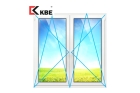 Двустворчатое окно KBE 60 (2 поворотно-откидных окна)