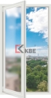 Одностворчатое пластиковое окно KBE 70 (поворотное)