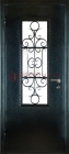 Стальная входная дверь с терморазрывом со стеклом и ковкой ДСК-38