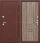 Коричневая недорогая дверь для квартиры ДП-192