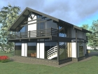 Двухэтажный дом по технологии Фахверк «Проект Бриг»