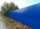 Забор из профлиста 2,75 м С8 с двухсторонним полимерным покрытием 