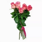 Букет из 5 розовых роз