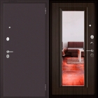 Дверь входная с зеркалом БУЛЬДОРС «MASS 70 ЛАРЧЕ ШОКОЛАД»