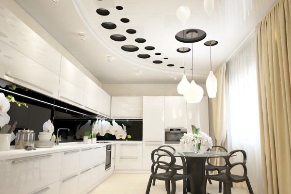 Как выбрать натяжной потолок на кухню?