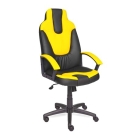 Игровое кресло NEO (2) кож/зам, черный+желтый