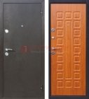 Коричневая металлическая дверь ДП-202